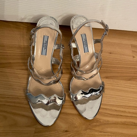 Prada Shoes - Scalloped Prada Sandals